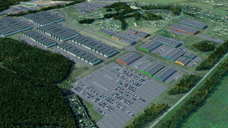 3D-план визуализации промышленно-логистического комплекса «Кузьминское»
