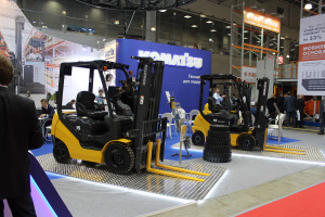 Стенд Komatsu на выставке CEMAT RUSSIA 2015